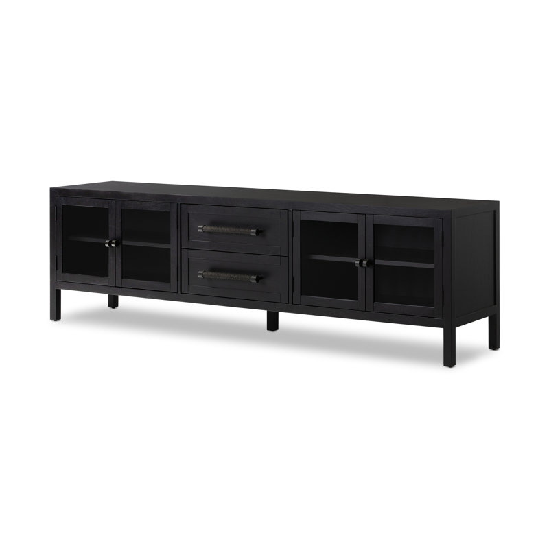 Laker Media Console Table, Black