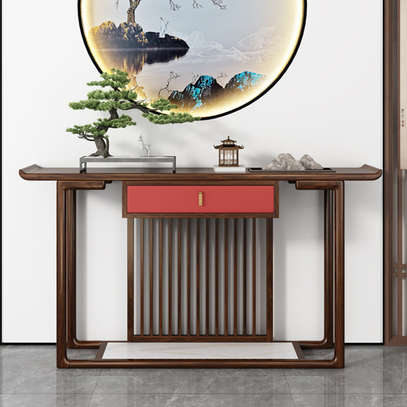 Nouvelle console en bois massif chinois, H 33,40 po x l 39,30 po x P 14,90 po