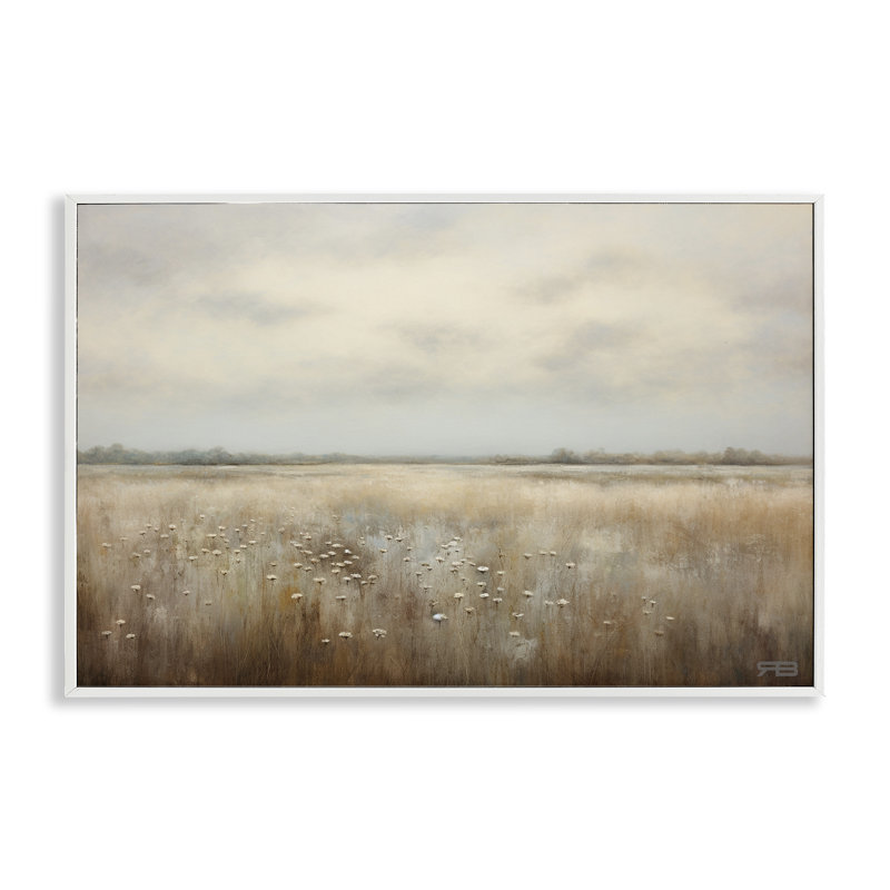 «Subtle Flower Meadow», estampe numérique encadrée par Roozbeh Bahramali, H 20 po x l 30 po