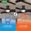 44" Verse 3 - Blade Outdoor Standard Ceiling Fan with Remote Control and Light Kit Included-611680389