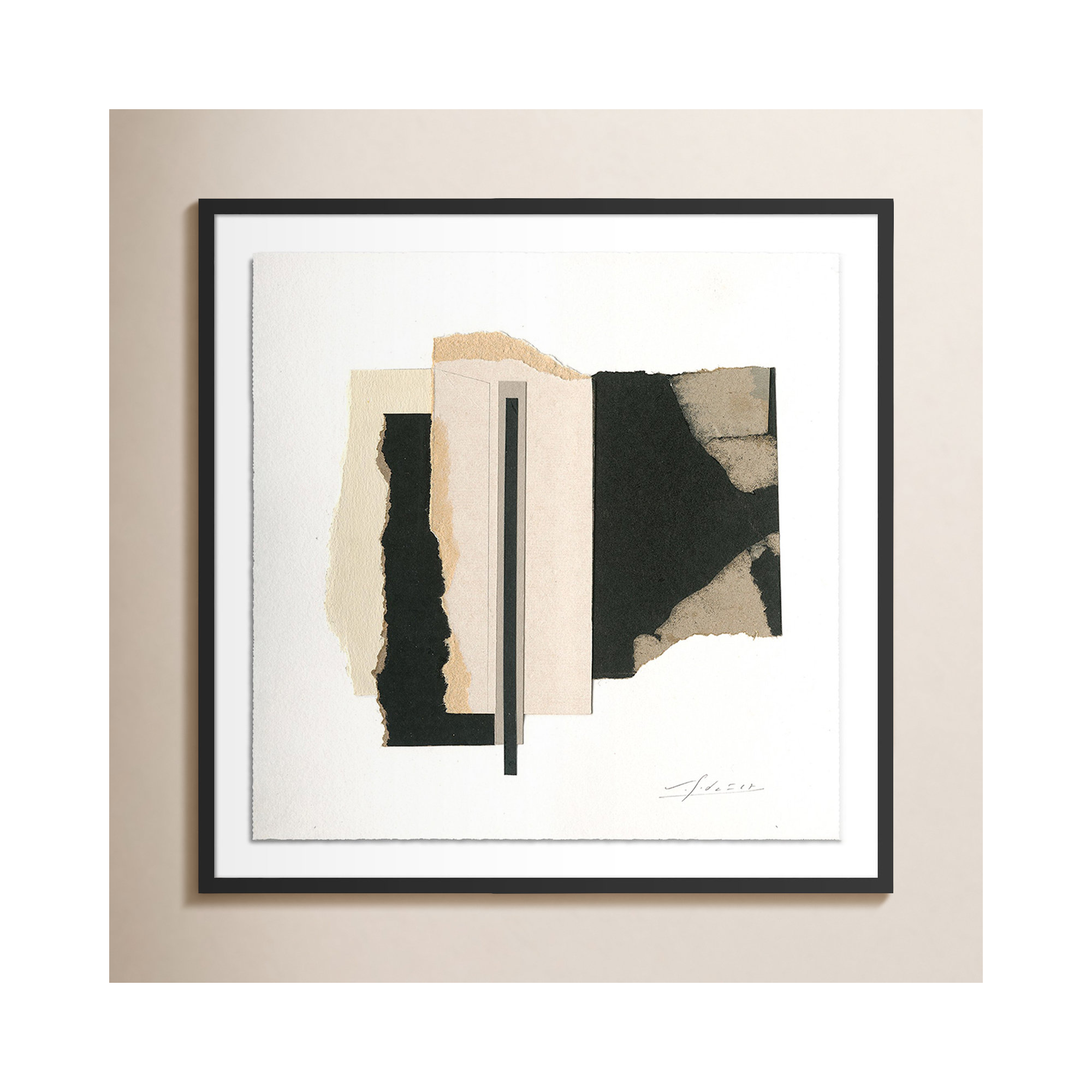 No. 6 by Valeria Sidanez, Black Maple Framed, 32" H x 32" W