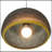 Pendant Lamp - Black Sprayed And Gold