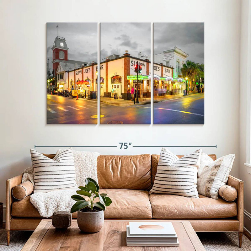 Rorry Nighttime In Key West Noir, 42" H x 65" W