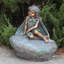 Statue de jardin fée en magnésium assise