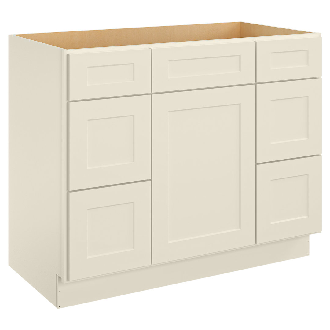 Cozy Design 34.5'' H Plywood Sink Base Cabinet Ready-to-Assemble HOMEIBRO Finish / 