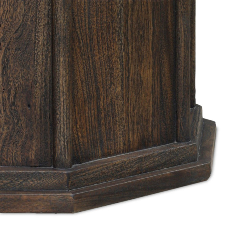 Pavlo Dining Table-Brown Marble, 30”H x 55”L x 55”W