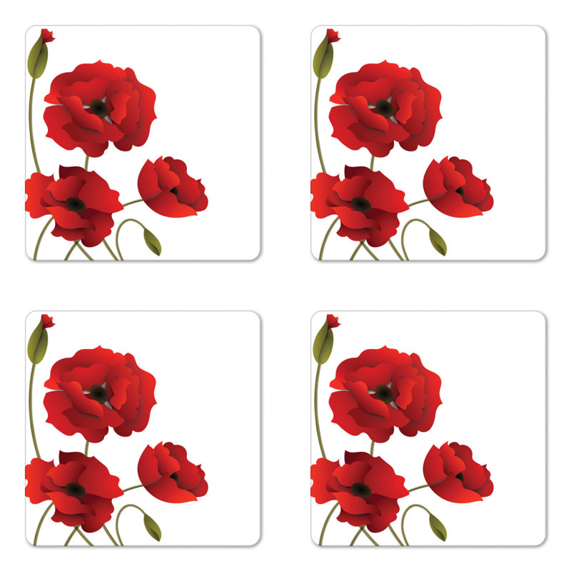 Sous-verre floral