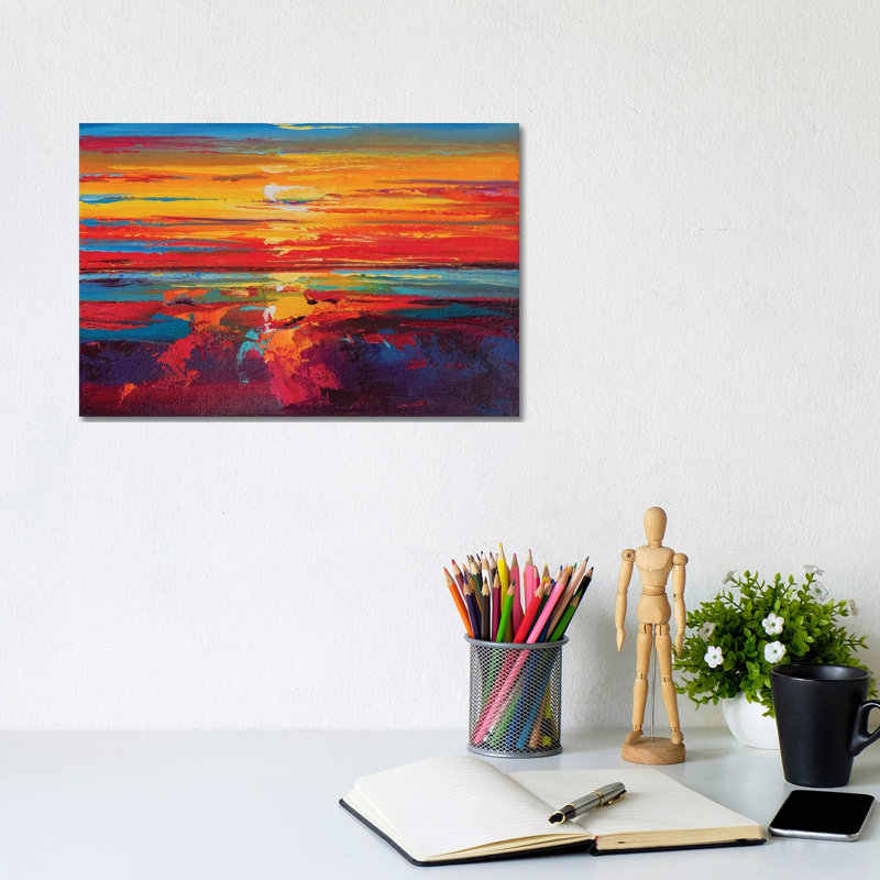 Abstract Seascape XII by Andrej Ostapchuk - Wrapped Canvas Print, 20.32 cm H x 30.48 cm W
