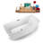 59" x 28" Freestanding Soaking Acrylic Bathtub-75226987