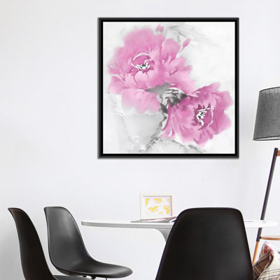 «Flower Bloom in Pink I» par Jesse Stevens, reproduction sur toile tendue sur châssis
