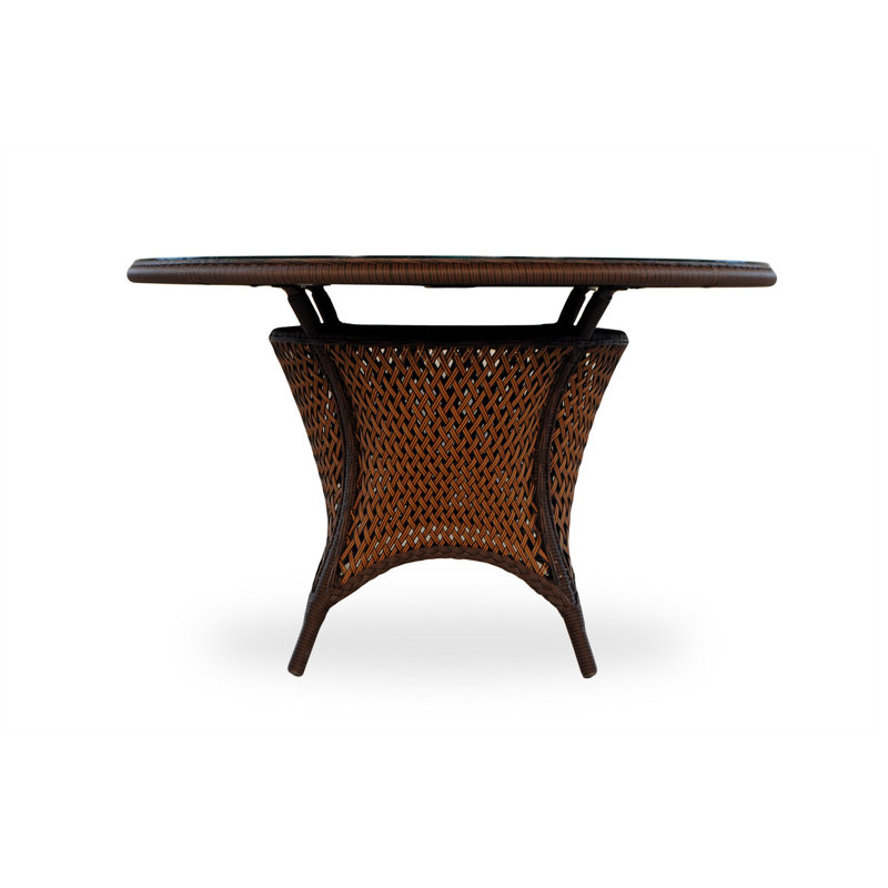 Grand Traverse Outdoor Round Dining Table, Caramel