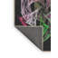 Tapis noir/vert/rose tissé à la machine-2016608244