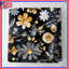 Couvre-lit matelassé à motif floral doré et argenté toutes tailles-128737092
