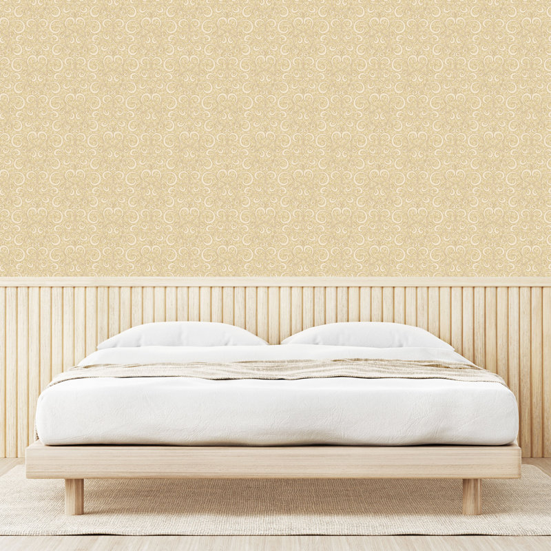 Panneau de papier peint pelucheux tourbillonnant Ideachi, L 13 po x L 100 po