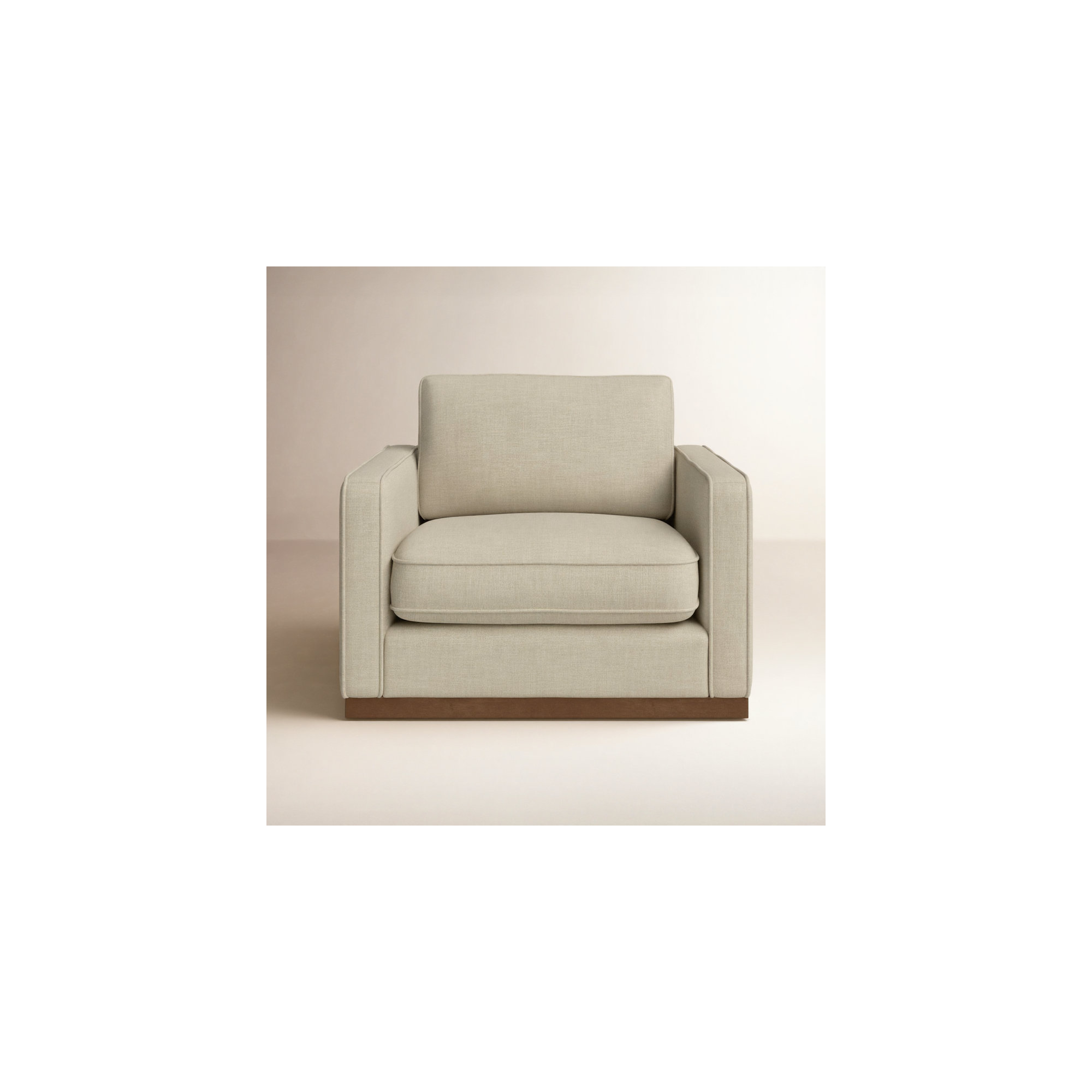 Bobbi 41'' Wide Upholstered Armchair, Beige