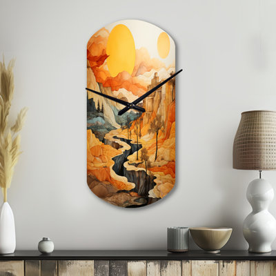 Horloge murale Bold Landscape Canyon Desert VI - Canyon