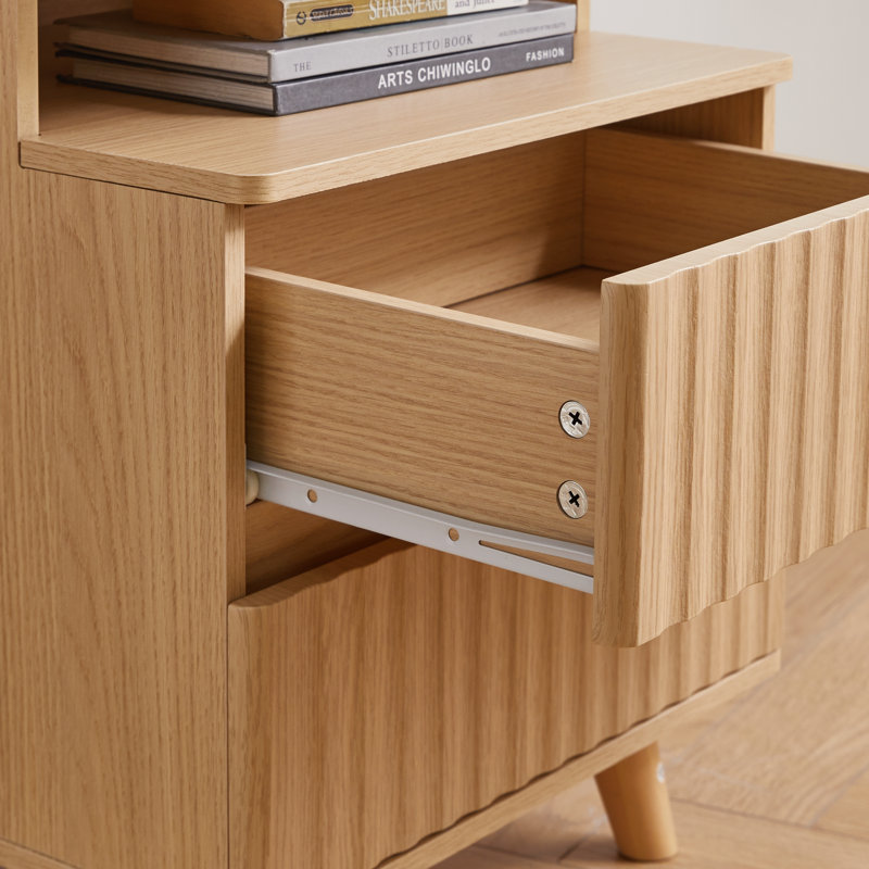Modern Bedside Table with Gun Drawer