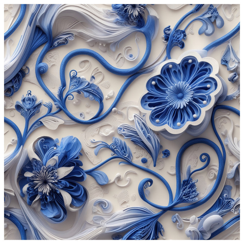 Rideaux bleus, voilages et voilages à motif floral - 1 panneau, 50" x 92" - 1 Panel, Transparent