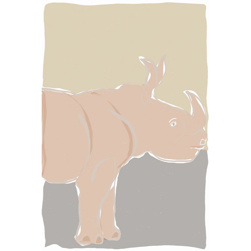 Pastel Zoo I - Wrapped Canvas Painting, 46cm H x 30cm W x 3.8cm D