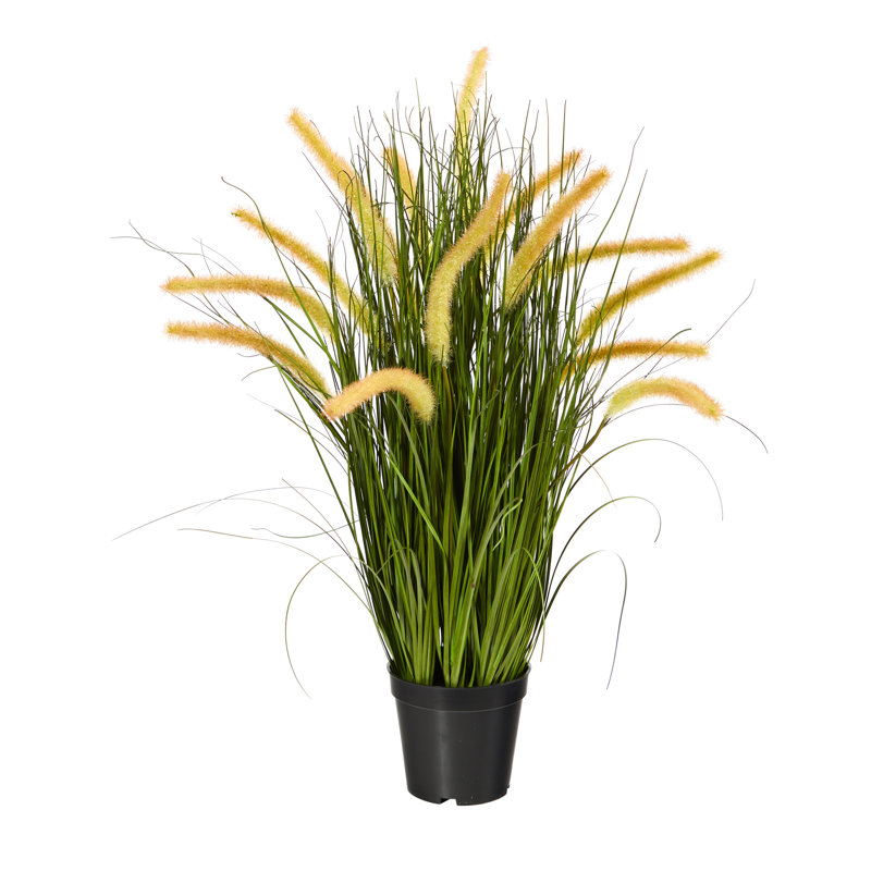 Herbe d'oignon artificielle 26 po en pot