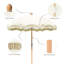Parasol Myretta 70,9 avec contrepoids inclus