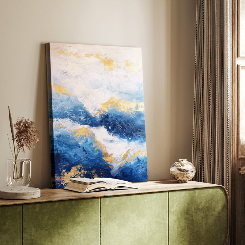 Série ABSTRACT CDVI - Toile tendue avec châssis de qualité supérieure - Prêt à être accroché, H 27 po x l 18 po