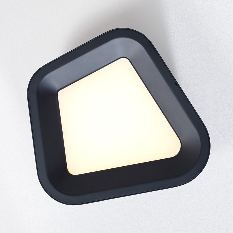 Rhonan 1 - Light LED Flush Mount, Nightshade Black