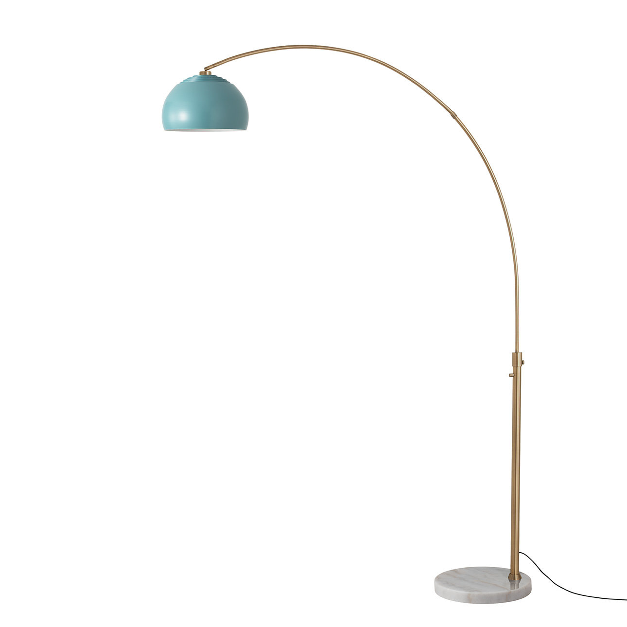 Ellerbe 92'' Steel Floor Lamp, Blue
