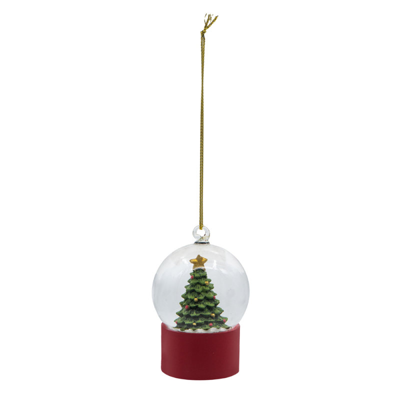 Globe terrestre en résine / verre 1,8 x 1,8 x 2,8 po H / base rouge arbre, paquet de 2