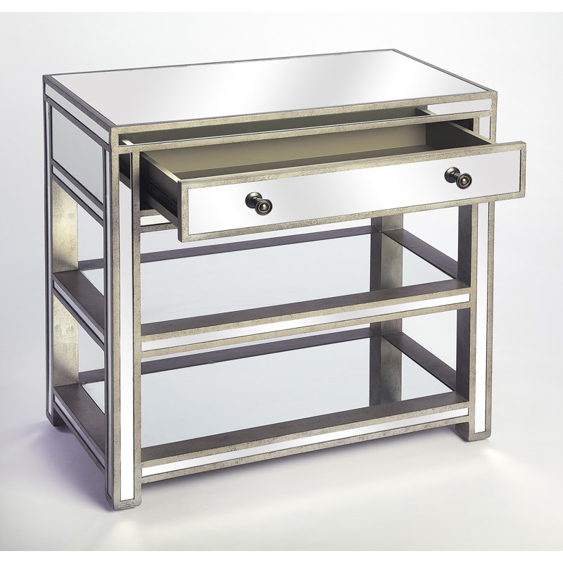 Miranda Mirrored Console Table