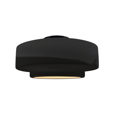 Radiance Ceramic Semi Flush Mount - Replaceable Bulb