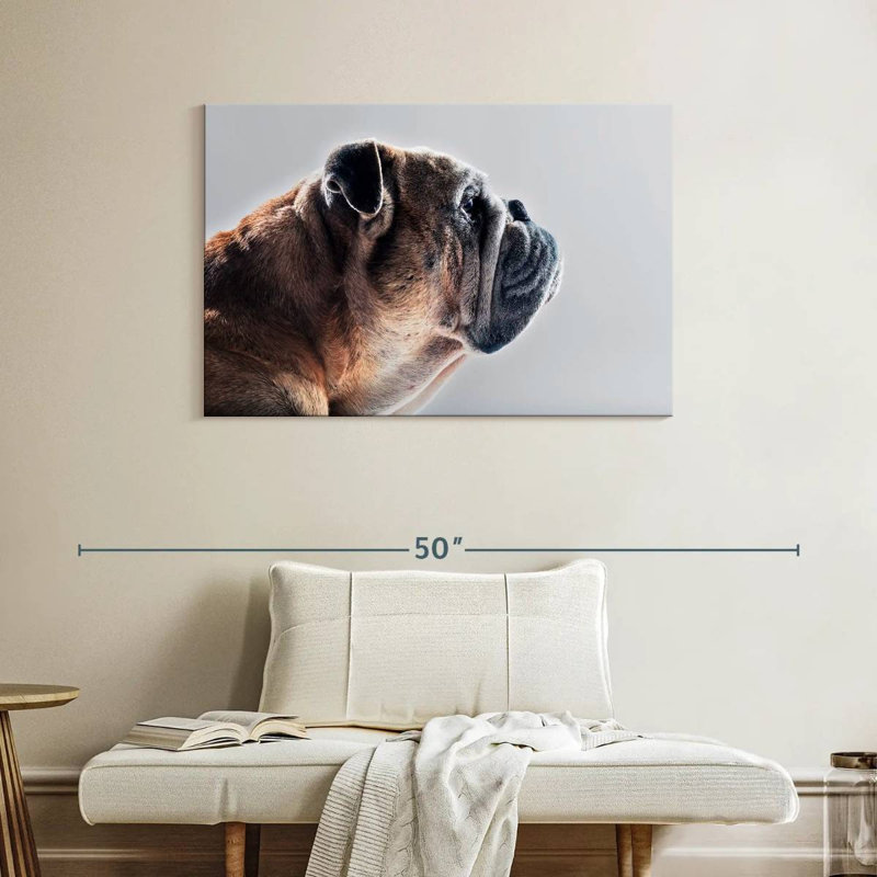 Brampt Dog Side Profile, 26" H x 39" W