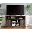 Console multimédia avec meuble de rangement, meuble télé de divertissement de style Mid-Century, console de télévision