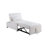 Convertible Sofa With Hidden Pull-Out Bed And Sherpa Upholstery For Modern And Transitional Spaces