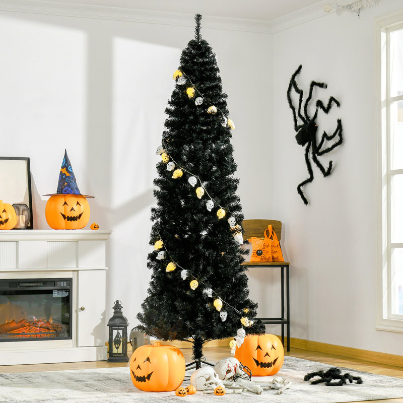Arbre de Noël au crayon, arbre de Noël artificiel, arbre de Noël mince avec branches réalistes, 6.11'