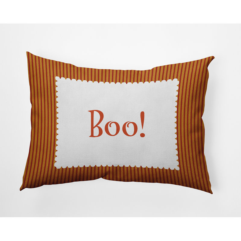 Striped Outdoor Reversible Throw Pillow, Dark Red