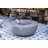 Eclipse 44" Round Natural Gas Fire Pit Table with Wind Guard & Burner Lid-114091154