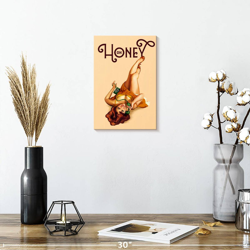 Leisha Oh Honey téléphone gingembre, H 12 po x l 8 po