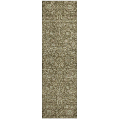 Premium Machine Washable Ducote AMF1133 Global Rug