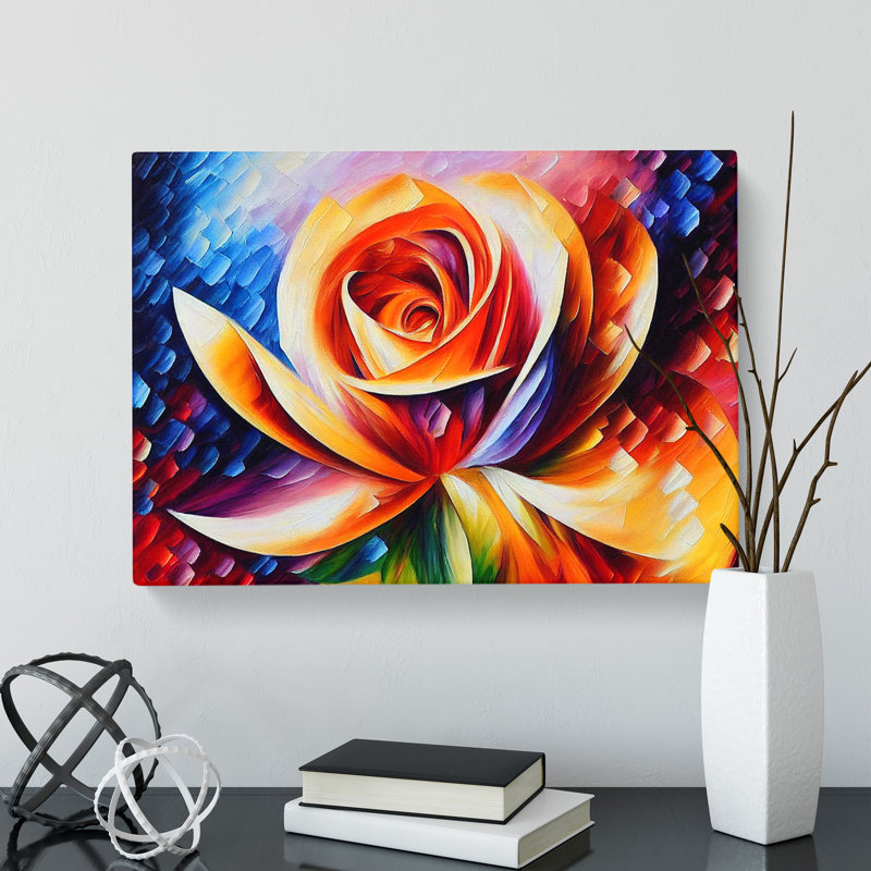 Rose Painting Vol.3 - Wrapped Canvas, 35cm H x 50cm W x 3cm D