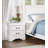 Traditional Design White Finish Nightstand 1Pc Antique Drop Handles Drawers Bed Side Table Bedroom Furniture-1211505476