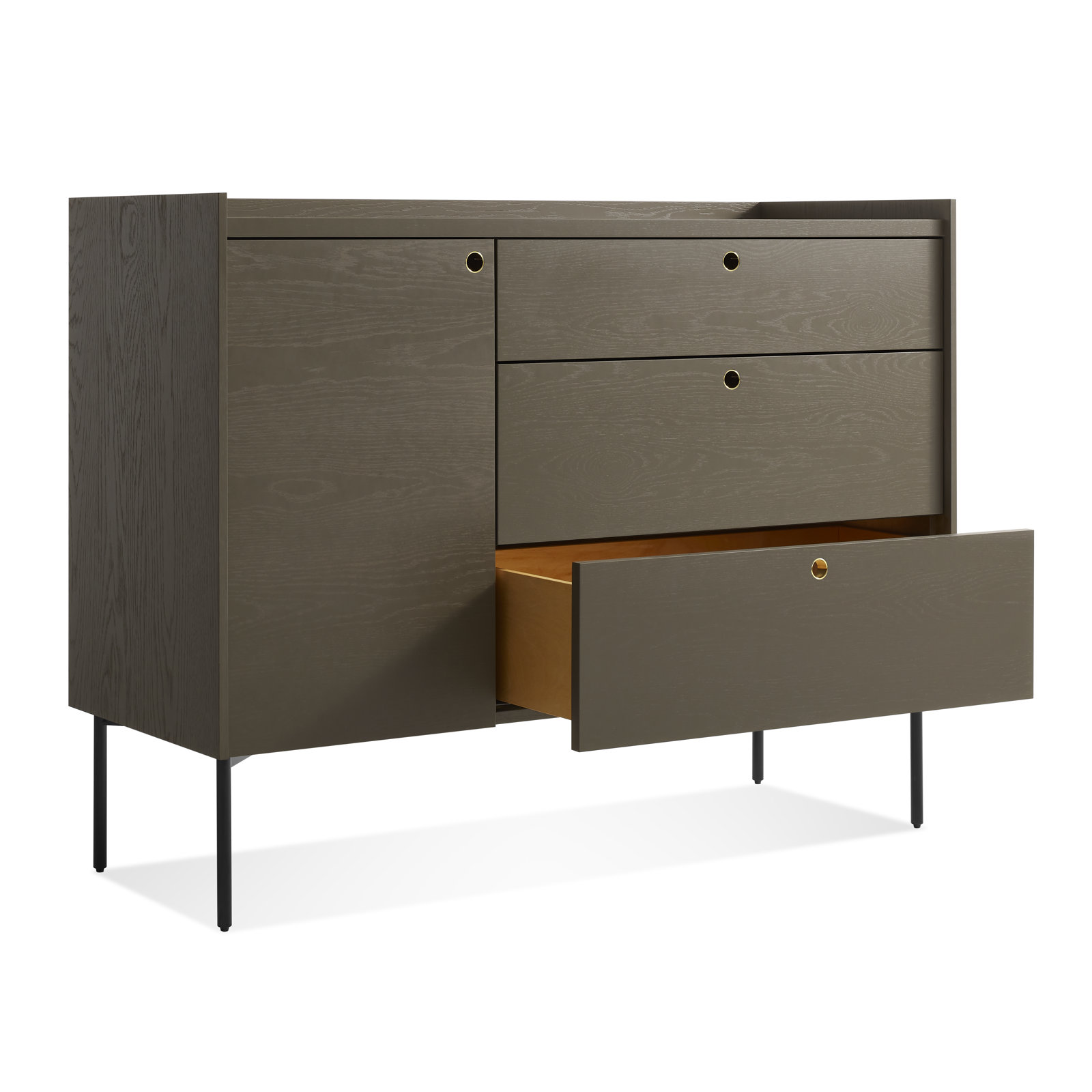 Peek Credenza, Dark Olive