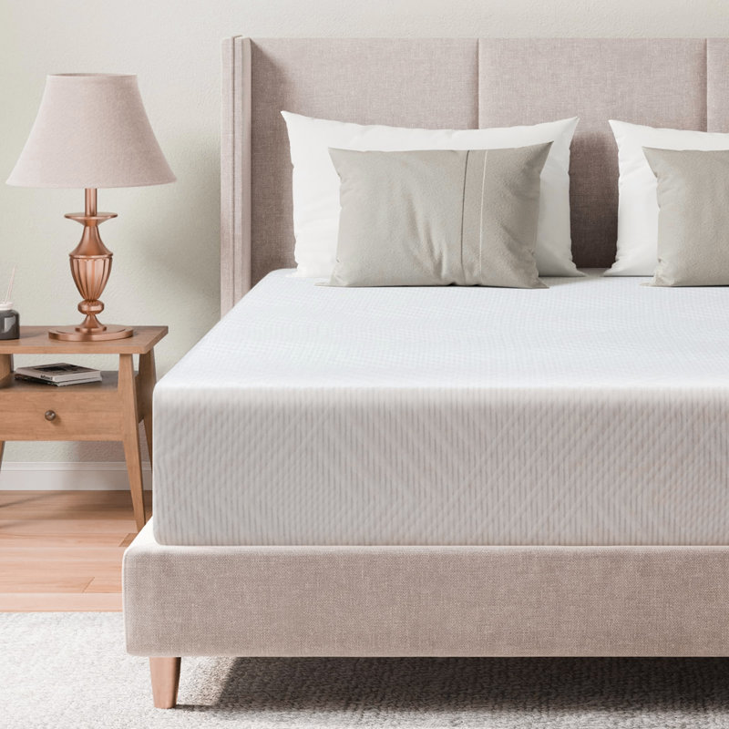 Matelas dans une boîte, mousse à mémoire de forme vert moyen, matelas de 10 pouces pour lit plateforme, Très grand simple