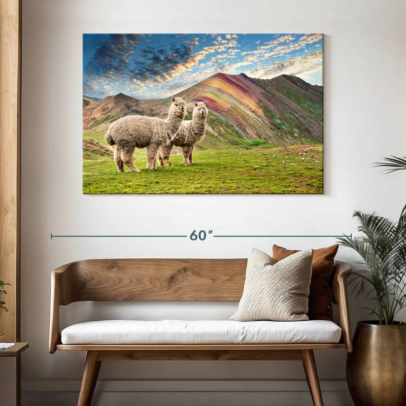 Brampt couleurs du Pérou - Palcoyo Alpacas, H 32 po x l 48 po