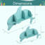 2 tablettes pour dauphins flottants avec compartiments