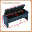 Banc de meuble-lavabo rembourré avec rangement-130703888