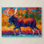 «Moose Encounter» par Kucera, reproduction sur toile tendue-22070527