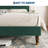 Platform Bed Frame with Headboard, Comfy Corduroy Upholstered Bed Frame with Wooden Slats Support, No Box Spring Needed-855076894-855076891