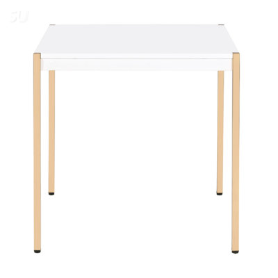 Square Top End Table With Metal Legs, Minimalist Design For Modern Interiors And Space-Saving Solutions