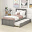 Lit plateforme simple avec lit gigogne-907391963